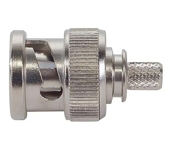 Connector, BNC Male, Crimp, RG-58, RG-142, RG-400