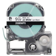 Labelworks PX Standard Tape, Blk on Wht, 3/8in (9mm) x 30ft