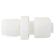 NYLO-Seal Male Connector, 1/4in Tubing, 1/4in Pipe Thread