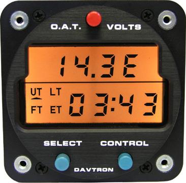 M803 Digital Clock, OAT &amp; Voltmeter, 28V (CERT)