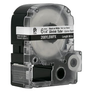 LabelWorks PX Shrink Tube, Black on White, 1/4in, AWG 6-18 2
