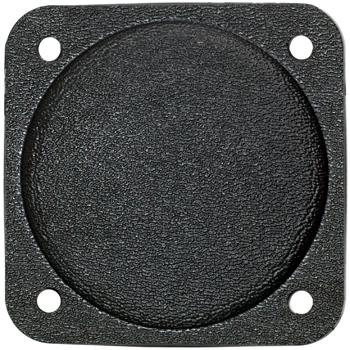 Cover Plate, Fire Retardant Black Plastic, 2-1/4in