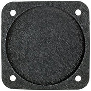 Cover Plate, Fire Retardant Black Plastic, 2-1/4in