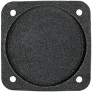 Cover Plate, Fire Retardant Black Plastic, 2-1/4in