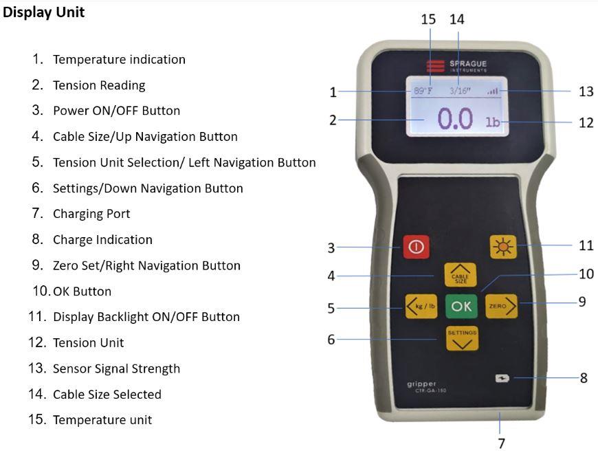 Wireless Cable Tensiometer, 150lb 2