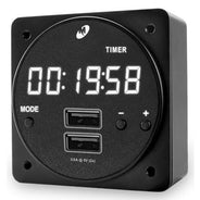 CHRONOS Clock, MAX Power USB Charger, 8 Mode, Dual USB-A 2