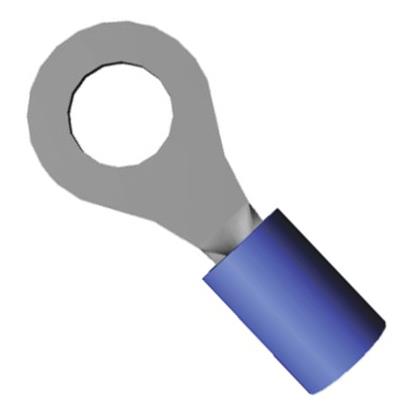PIDG Ring Terminal 16-14G, 1/4, Blue (TRF25)