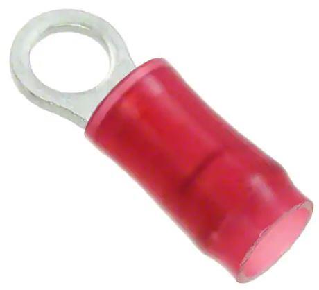 PIDG Ring Terminal 22-16G, #6, Red