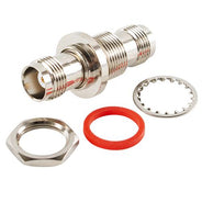 Adaptor, TNC Female to TNC Female, Bulkhead, Hermetically Sealed