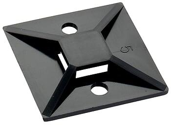 Cable Tie Mount, Black, For T18-T30 Cable Ties