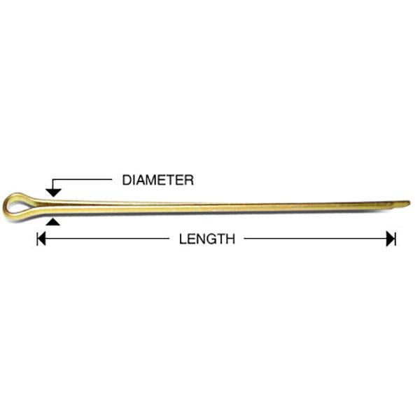 COTTER PIN | Corrosion Resistant Steel, 5/64" Diameter, 1" Length 2