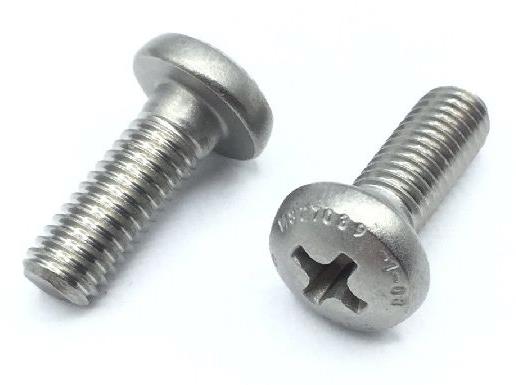 Stainless Steel Machine Screw, 0.531" x 8-32, Grip: 0.094"