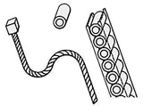Safe-T-Cable Assembly Kit, 0.032 x 18 inch, Pack of 50