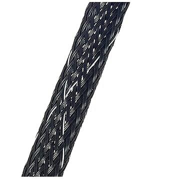 Braided Sleeving PFR, 1/4 inch, Black, 200ft