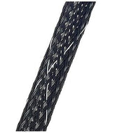 Braided Sleeving PFR, 1/4 inch, Black, 200ft