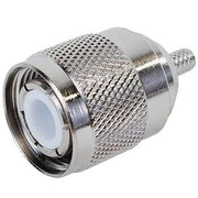Connector, TNC Male, Crimp/Crimp, Straight, RG-142, RG-400