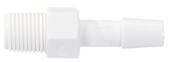 Nylon Insert Fitting, Inline Connector, Hose - MPT