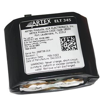 Hazmat - ELT345 Battery, Lithium (LiMnO2)