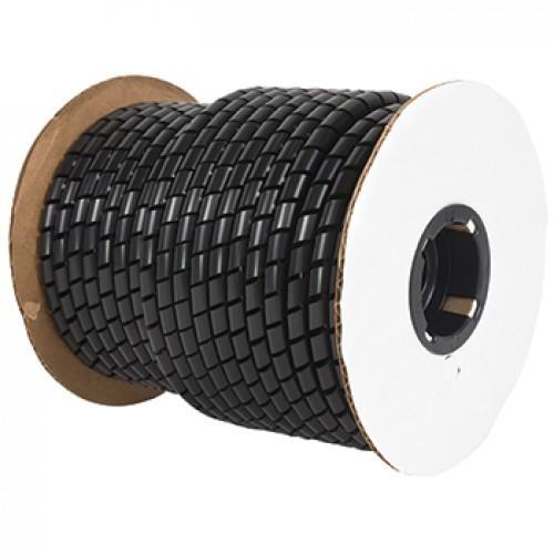 Polyethylene Spiral Wrap, Black, 3/4in