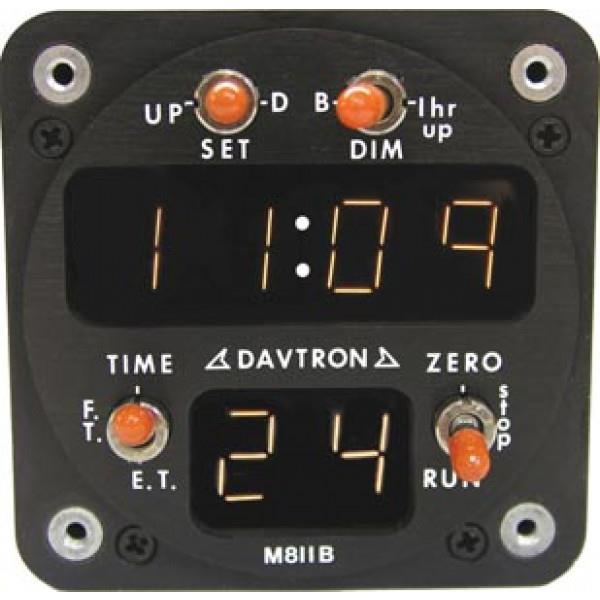 M811 Clock Black, 24hr Local (Requires 811-28 Resistor)