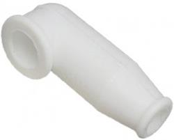 Rubber Silicone Nipple, White, 0.40" x 0.16"