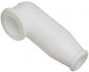 Rubber Silicone Nipple, White, 0.40" x 0.16"
