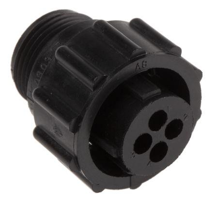Connector, CPC Series 6, 4 Pin Female, Free Hang (TRF17)