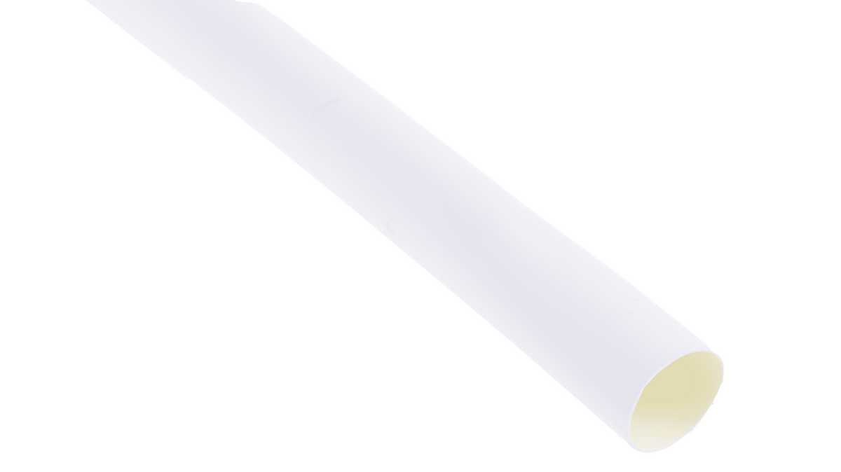 White Heat Shrink, 1/4 inch, 4ft stick (Price per foot) 2