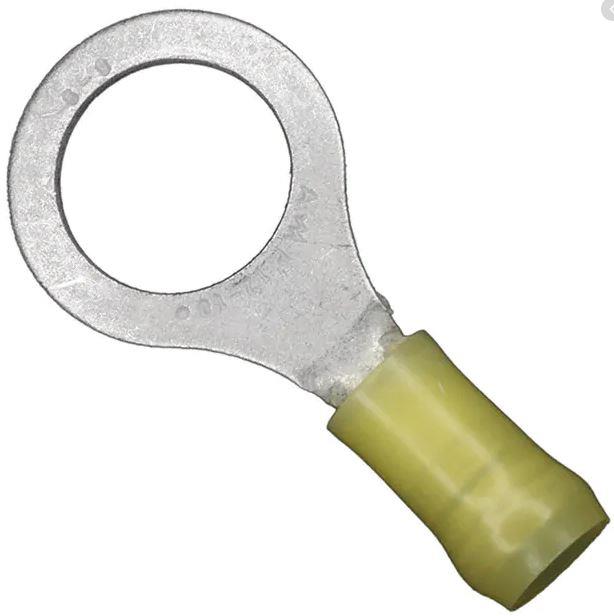 PIDG Ring Terminal 12-10G, 1/2, Yellow