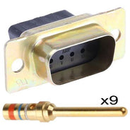 D-SUB Connector, Male, 9-Pin, Crimp (TRF30.6) 2