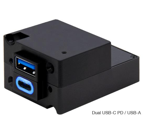 TA360 MAX Power USB Charger, Rear, Dual USB-A/C PD 2