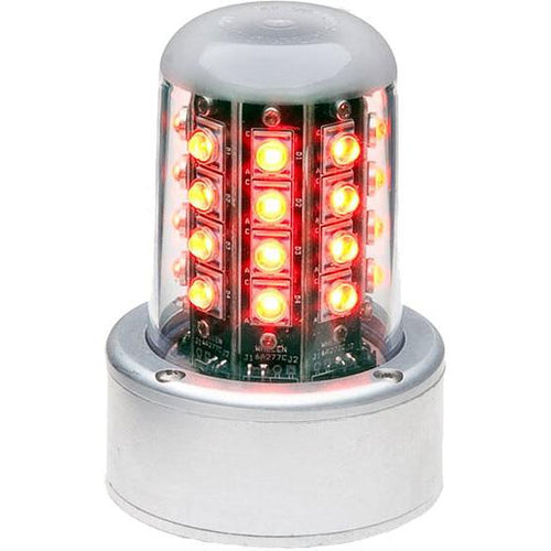 Suar LED Merah, 28V, Dudukan A470A