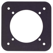 Instrument Reducer Plate, Black Anodised, 3-1/8 - 2-1/4in