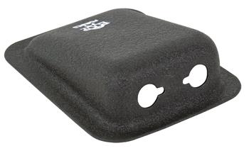 Jack Housing, Black Aluminium, 2 Hole, Surface Mount
