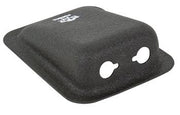 Jack Housing, Black Aluminium, 2 Hole, Surface Mount