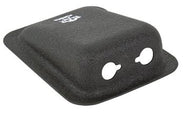 Jack Housing, Black Aluminium, 2 Hole, Surface Mount