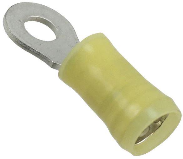 PIDG Ring Terminal 12-10G, #8, Yellow