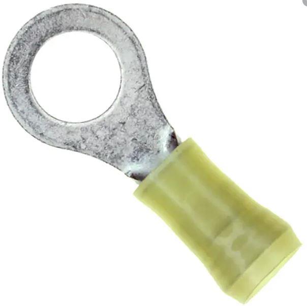 PIDG Ring Terminal 12-10G, 5/16, Yellow