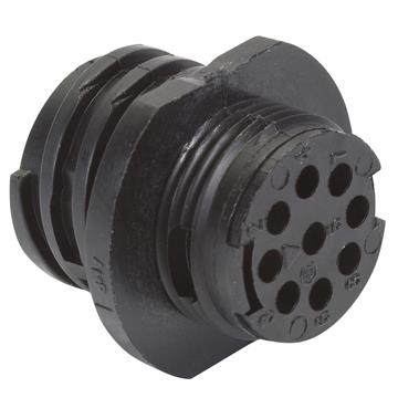 Circular Connector, 9-Pin Male, Free Hang (TRF17)