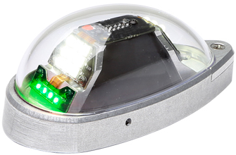 Lampu LED Posisi Depan/Antitabrakan Ujung Sayap Orion, Hijau, 28V