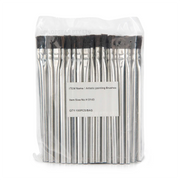 H0143 Acid Brush 100 Pack – Horsehair Bristle, 1/2" Trim Size, 3/8" Bristle Size