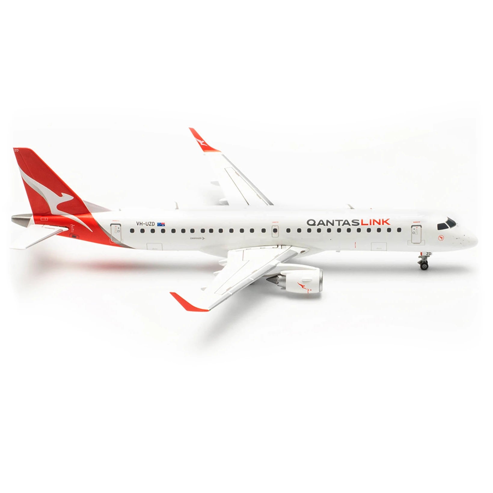 Herpa 1/200 QantasLink Embraer E190 VH-UZD Aircraft Model