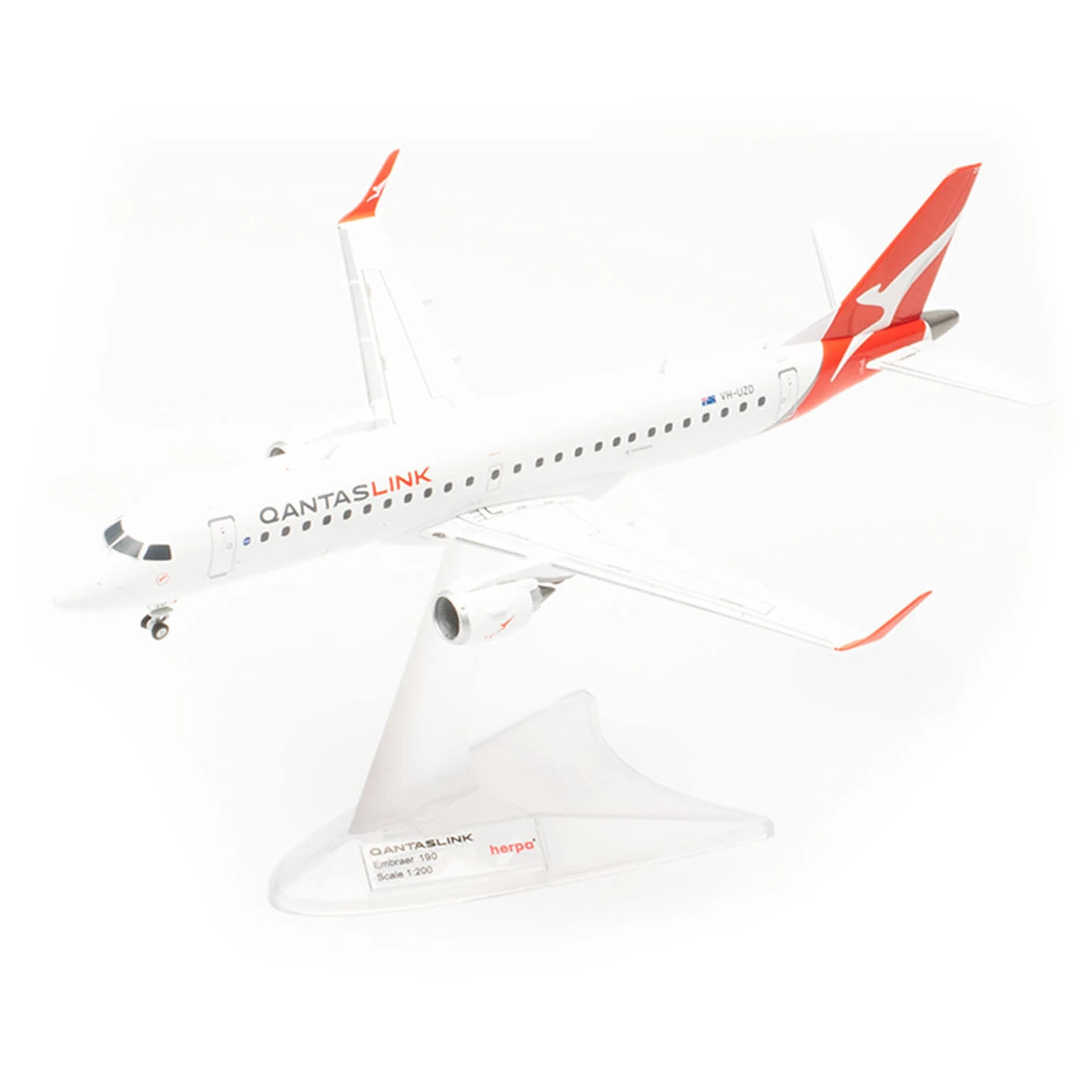 Herpa 1/200 QantasLink Embraer E190 VH-UZD 항공기 모델