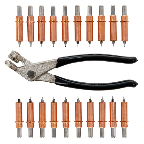 Paket 20 Penahan Lembaran Cleco 1/8" dengan Tang – Perkakas Pengikat & Pelepas Panel