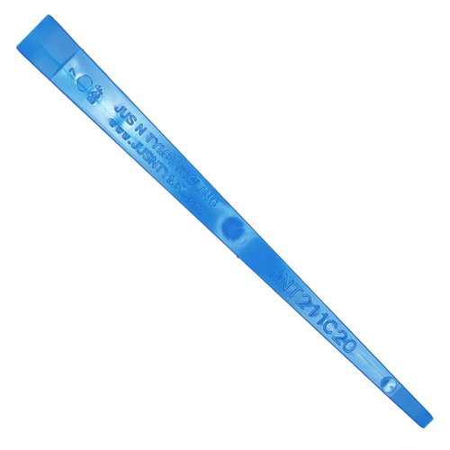 Jus N Tyme Tooling Pengikis Sealant Campuran Akrilik Biru Meruncing 9"