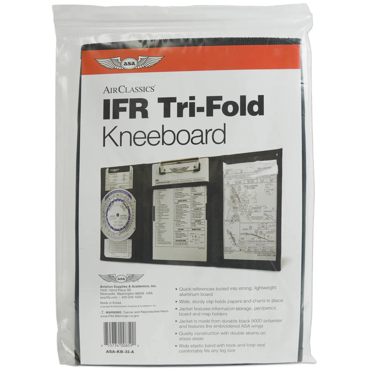 Kneeboard Lipat Tiga IFR ASA