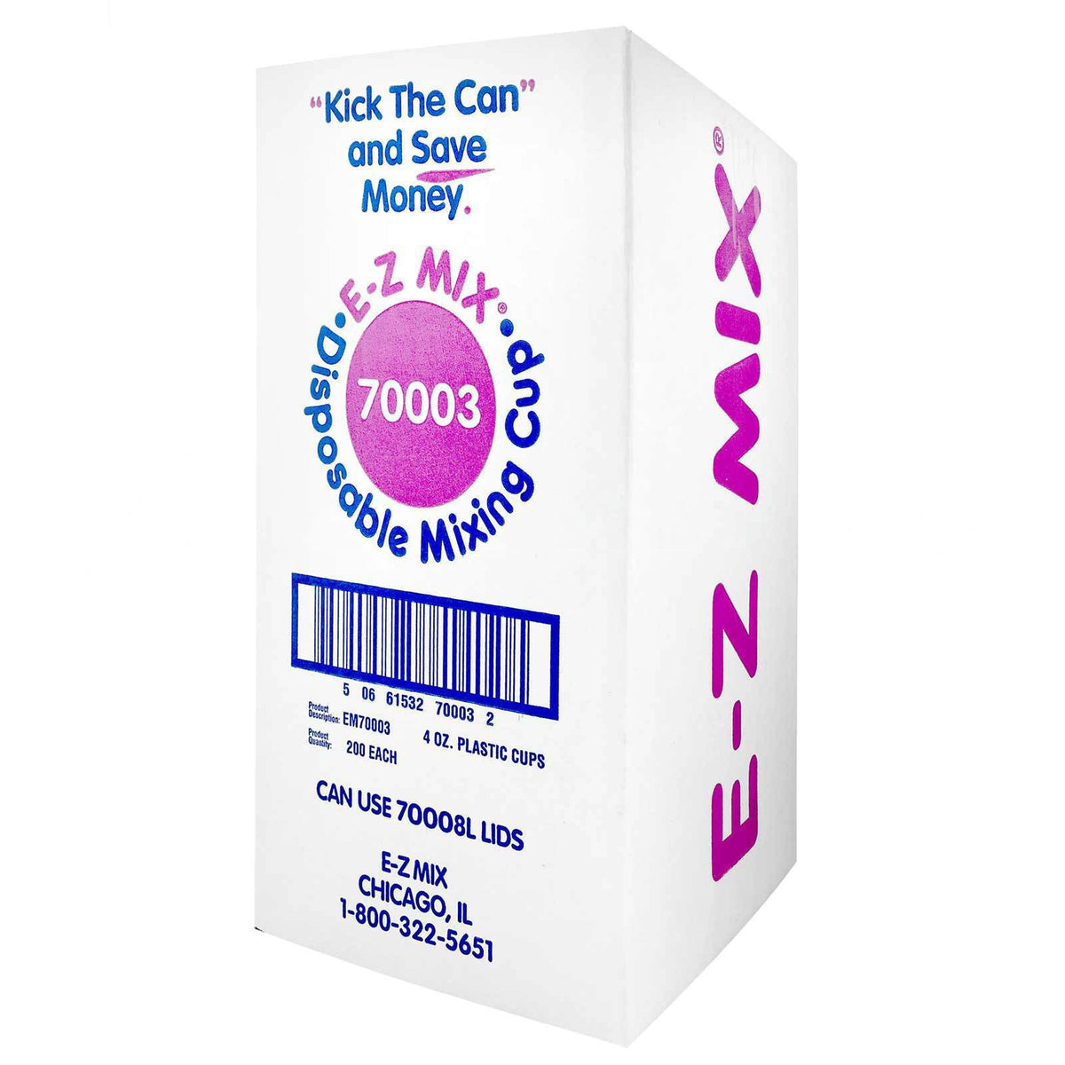 E-Z Mix 70003 Disposable Paint Mixing Cups, 1/4 Pint, Case of 200, MIXINGCUP40Z