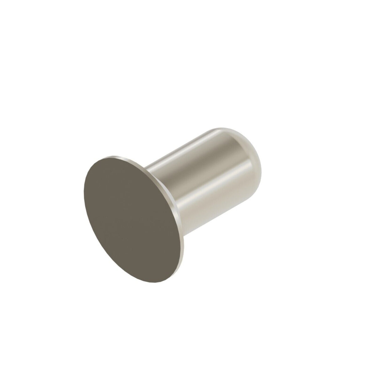 Flush Countersunk Solid Rivet, 100 Degree, 1/8 in Dia, 0.24 to 0.26 in Long, Nickel Alloy, Sold per lb, MS20427M4-4