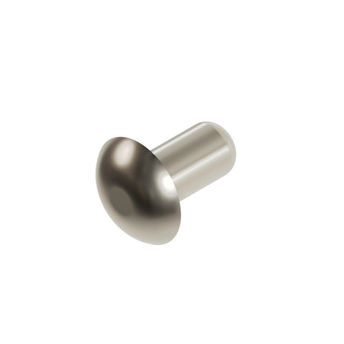 Universal Head Solid Rivet, 1/8 in Dia, 0.24 to 0.26 in Long, Nickel Alloy Grade 400, Sold per lb, MS20615-4M4