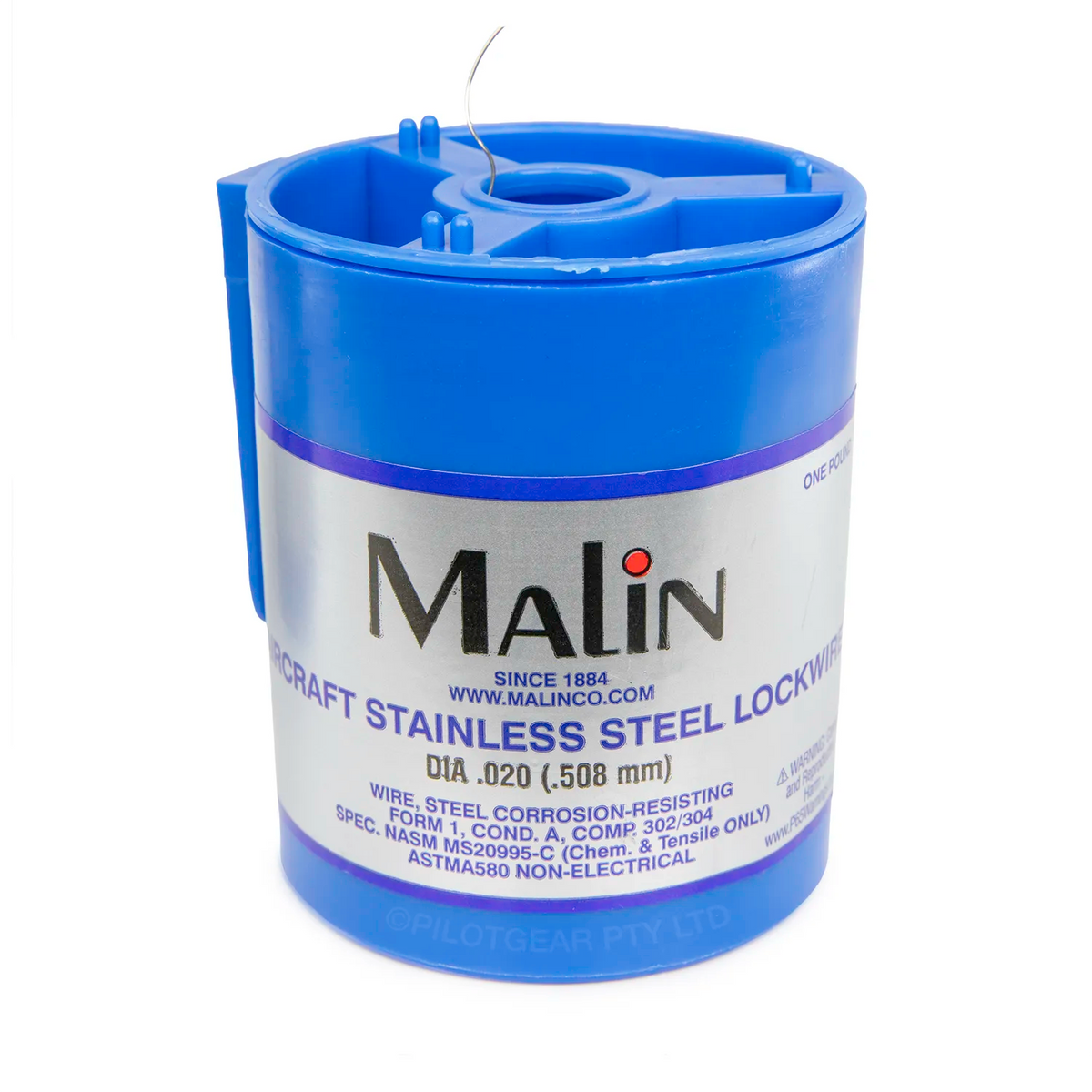 Malin Lockwire Stainless Steel Safety Wire - 1 lb Spool (Multiple Sizes Available)